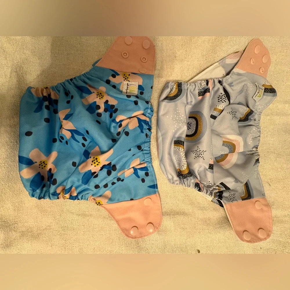 Floral and Rainbow Kids Diaper Covers